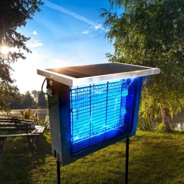 Imagem de Armadilha Elétrica Solar para Insetos Coospider-Repta Portátil à Prova