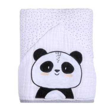 Imagem de TOALHA PAPI FRIENDS 3 CAMADAS DE TECIDO SOFT INFANTIL BEBÊ C/ CAPUZ DE