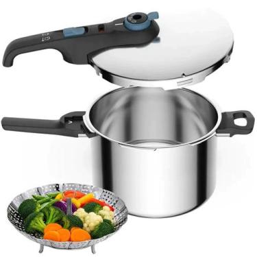 Imagem de Panela De Pressão 6L Rochedo Inox Trendy Fech Externo e Indução Com Ce