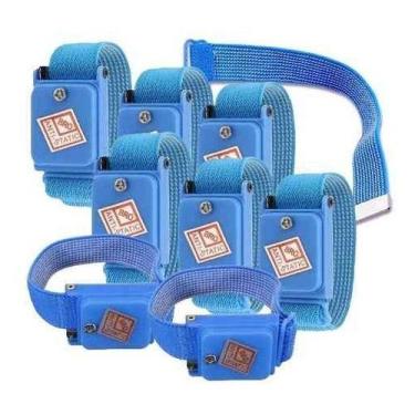 Imagem de Kit Com 8 Pulseiras Proteção Anti Estática Sem Fio Esd Pro - PIATC