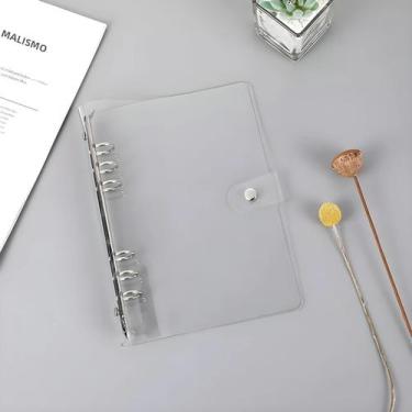 Imagem de Caderno De Viagem Transparente Em PVC Com Fichário E Cartões De Regist