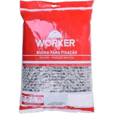 Imagem de Bucha de Nylon N graus 10 para Parede Oca com Alta Resistência Worker 250 Peças 403210