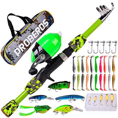 Imagem de Vara de pescar,1,5 m para crianças vara de pesca ultraleve vara de pesca ultraleve + carretel de pesca + iscas de pesca saco de armazenamento de equipamento de pesca