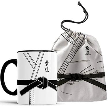 Imagem de Caneca Judô Kimono faixa preta com Saquinho