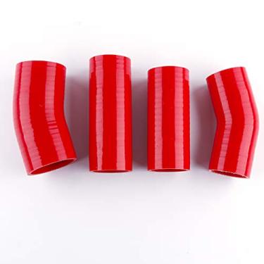 Imagem de LUXERAD 3 camadas 4,5 mm Performance Turbo Intercooler Silicone Boost Mangueiras Kit para Peugeot 207 HDI 1.6 110 (Vermelho)