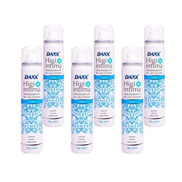 Imagem de Desodorante Íntimo Daxx Higi Íntima Suave Aerosol pH Neutro Jato Seco com 100ml (Kit com 6)