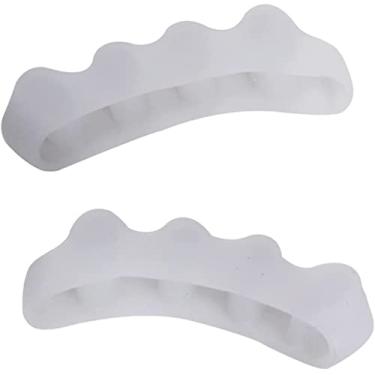 Imagem de Cuidados com os pés Hallux Valgus Silicone Cinco furos Separador de dedos para uso diário Elitzia ETFT041