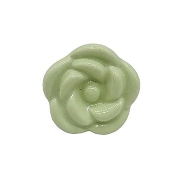 Imagem de Verde rosa cacto gabinete cerâmico puxa/cozinha gaveta gaveta gabinete punho mobiliário maçanetas armário de hardware puxar botões bonitos para crianças YYDFPIIA (Color : Model B)