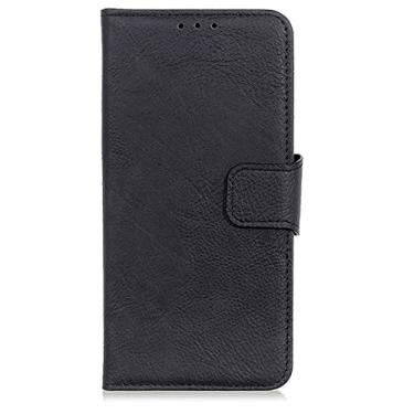 Imagem de Capa carteira para Google Pixel 6/6 Pro, suporte de cartão de couro premium, suporte para dinheiro, capa flip magnética à prova de choque, preta, Pixel 6 de 6,4 polegadas