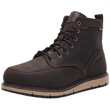 Imagem de Bota de trabalho masculina Keen Utility, San Jose 15 cm, bico de liga prova d' gua, Cascade Brown/Black, 9 Wide