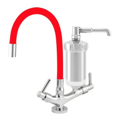 Imagem de Torneira Filtro Cozinha Bancada Flexível 2186 Red C-72