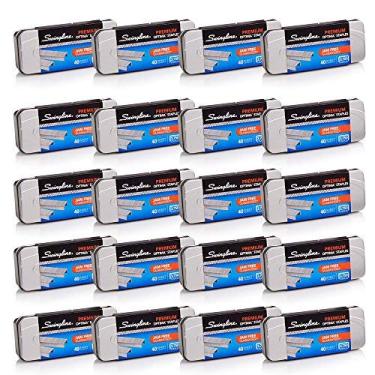 Imagem de Swingline Grampos, Optima, Premium, 1/4" De Comprimento, Sem Atolamento, 210/Faixa, 3750/Caixa, Pacote Com 20 (S7035556Cs) Pacote De 20