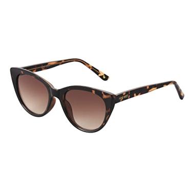 Imagem de Nine West Óculos de sol femininos Cora olho de gato, tartaruga marrom, 51 mm