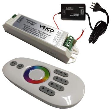 Imagem de Controlador Remoto RGB TouchScreen LED com Fonte para Piscinas