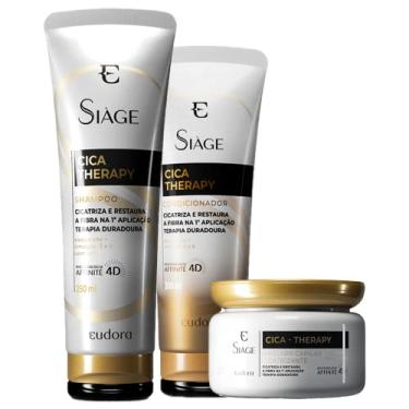 Imagem de Kit Eudora Siàge Cica-Therapy Shampoo Condicionador Máscara