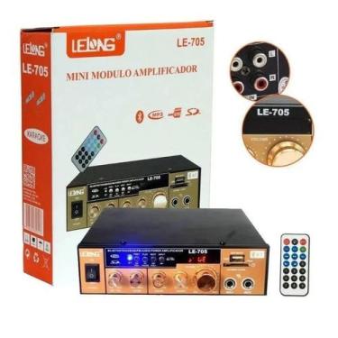 Imagem de Lelong Amplificador Receiver Le-705 Usb Sd Fm Bluetooth Bivolt