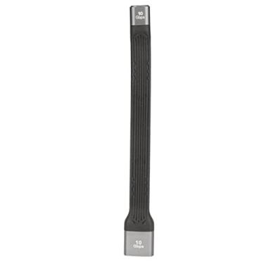 Imagem de Cabo de dados flexível FPC 20V PD Carregamento rápido USB3.1 Gen2 Tipo C Cabo de dados macio para telefones celulares Tablets Tipo C Cabo de dados Cabo de dados(type-c female to USB female cord)