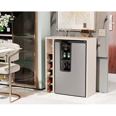 Imagem de Aparador Adega Cervejeira Carvalho Off White/Nature - JM Casa dos Móveis