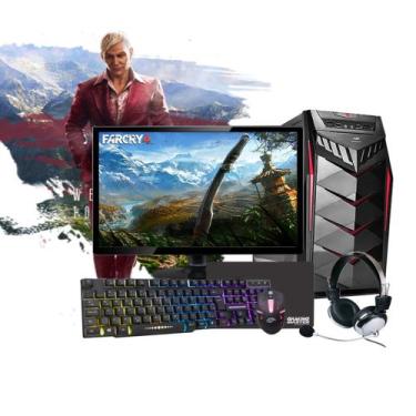 Pc Gamer Completo Fácil I7 16GB GTX 1050TI 4GB SSD 240GB Monitor