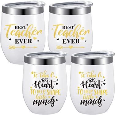 Imagem de Presentes para professores copo para professores presentes de agradecimento ao professor copo de vinho copo de café engraçado presente de aniversário de agradecimento, copo isolado de aço inoxidável