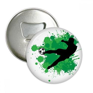 Imagem de Penalty kick futebol futebol esportes abridor de garrafas ímã geladeira emblema multifuncional