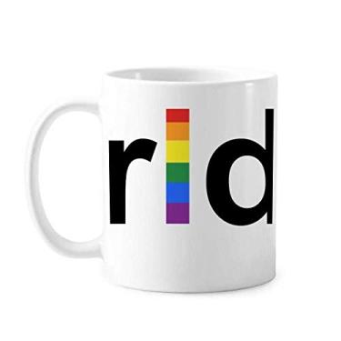Imagem de LGBT Rainbow Gay Lésbica Transgênero Caneca Cerâmica Café Porcelana Utensílios de Mesa