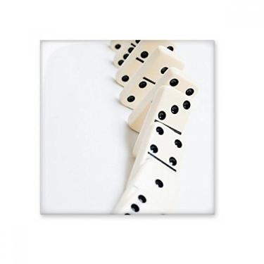 Imagem de Pai Gow Domino Foto Cerâmica Azulejo Brilhante Decalque Vitrificado Tijolo Adorno Pedra