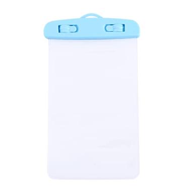 Imagem de Gatuida Telefone universal com bolsa canoagem azul natação esqui célula resistente à água caiaque transparente saco seco rafting PVC para cordão