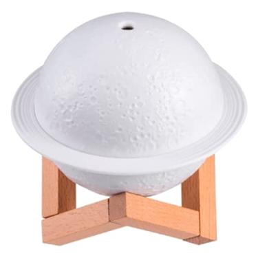 Imagem de Aromatizador de Ar Luminária Saturno 3D - Umidificador e Climatizador com Luz LED, Design Moderno LINHA PREMIUM DUPIN