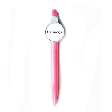 Imagem de Personalizado Adicionar imagem imagem imagem mensagem retrátil caneta esferográfica azul