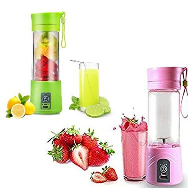 Imagem de Juice Cup Mini Liquidificador Portátil Recarregável (verde)