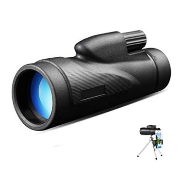 Imagem de Telescópio Monocular 12X50 de alta ampliação e telescópio ocular grande de tubo único alto, BAK4 Prisma à prova d'água e antiembaçante, adequado para observação de pássaros