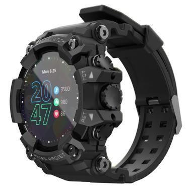 Imagem de LOKMAT ATTACK Fitness Tracker Smartwatch Monitor de Freqüência Cardíaca para Android ios Preto