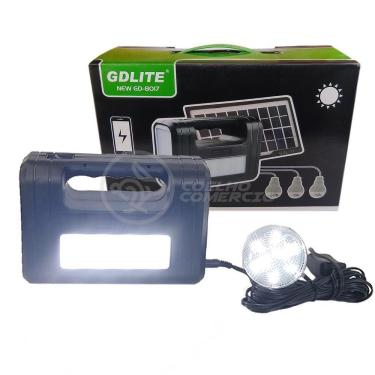 Imagem de Kit Lanterna Placa Solar Carregador Portatil Energia Nº 17