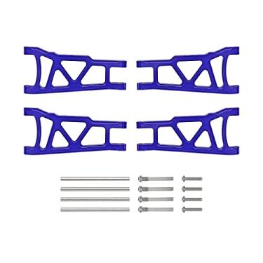 Imagem de 4Pcs Front&Rear Aluminum Suspension A-Arms Replacement of 3655x for RC Traxxas 1/10 Slash Stampede 4x4 4WD Rally XO-1 Option Hop Ups