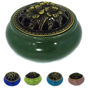 Imagem de Turíbulo De Porcelana Incensário Queimador Defumador Mesa (turíbulo Inc-05-4)