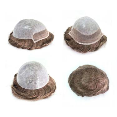 Imagem de Prótese Capilar Cabelo Humano Hibrida Natural Bio Sh #1B