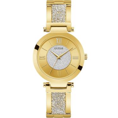Imagem de Relógio GUESS feminino dourado strass W1288L2