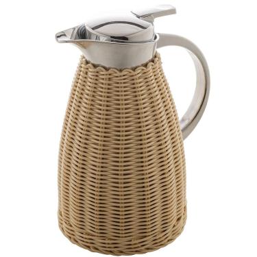 Imagem de Garrafa Térmica Wolff com Rattan Bege - 1,5L