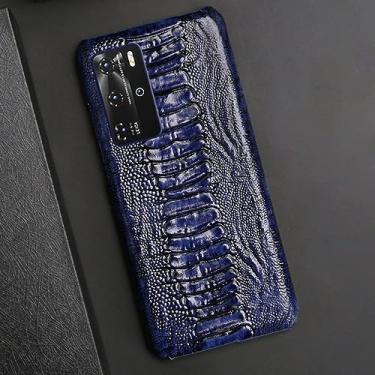 Imagem de para Huawei P40 Pro Lite P30 Mate 30 for Honor 30i V30 30S Nova 5T Case Texture Capa dura à prova de choque, azul, para Huawei Mate 30