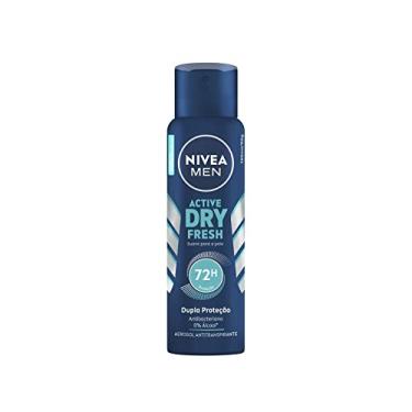 Imagem de NIVEA MEN Desodorante Antitranspirante Aerossol Dry Fresh 150ml - Proteção prolongada de 48h, com dupla proteção antitranspirante, proteção extra seca, sem álcool, corantes e conservantes