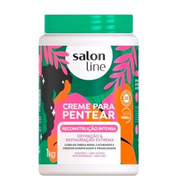 Imagem de Salon Line, Creme de Pentear, Reconstrução Intensa, Definição e Restauração Extrema, Vegano - Cabelos Ondulados, Cacheados e Crespos, 1 Kg