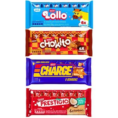 Imagem de Chocolate nestlé Prestígio Lollo Chokito Charge - à Escolher