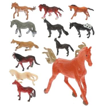 Imagem de Toyvian 24 Peças Brinquedo Modelo Cavalo Estatuetas De Animais Do Zoológico Decoração De Cavalo De Mesa Pequenas Figuras De Potro Modelo De Animais Cavalo Mini Plástico Cavalo Boneco Filho