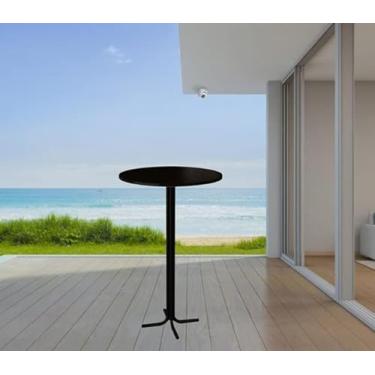 Imagem de Mesa Alta Bistrô Bar Redonda P/Area de Lazer piscina Churrasco