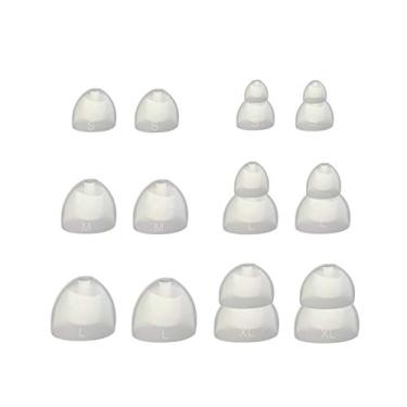 Imagem de Conjunto de ajuste confortável oval compatível com fones de ouvido intra-auriculares Klipsch R6, R6i e R6m – Substituição para fones de ouvido