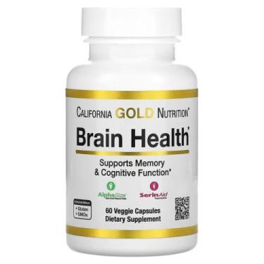 Imagem de Brain Health, 60 Cápsulas, California Gold Nutrition, - Califórnia Gol
