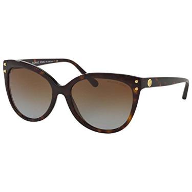 Imagem de Michael Kors Óculos de sol JAN MK2045 3006T5-55 - armação de acetato de tartaruga escura, marrom MK2045-3006T5-55, Acetato de tartaruga escura, 55-16-140