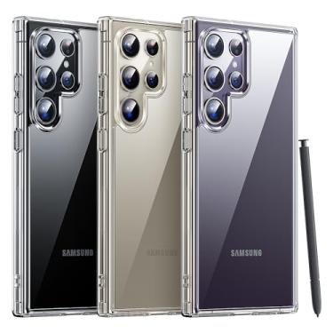 Imagem de Meifigno Série Magic projetada para Samsung Galaxy S24 Ultra capa transparente de 6,8 polegadas, [tecnologia antiamarela] [proteção de grau militar] capa fina protetora transparente para Galaxy S24