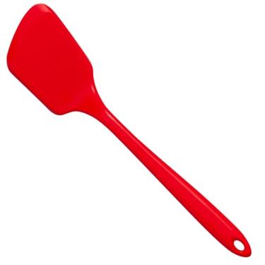 Imagem de GIR: Get It Right Espátula de silicone premium | Resistente ao calor até 287 °C | Chinelo antiaderente de panqueca, espátula de ovo e espátula de cozinha | Mini - 28 cm, vermelho
